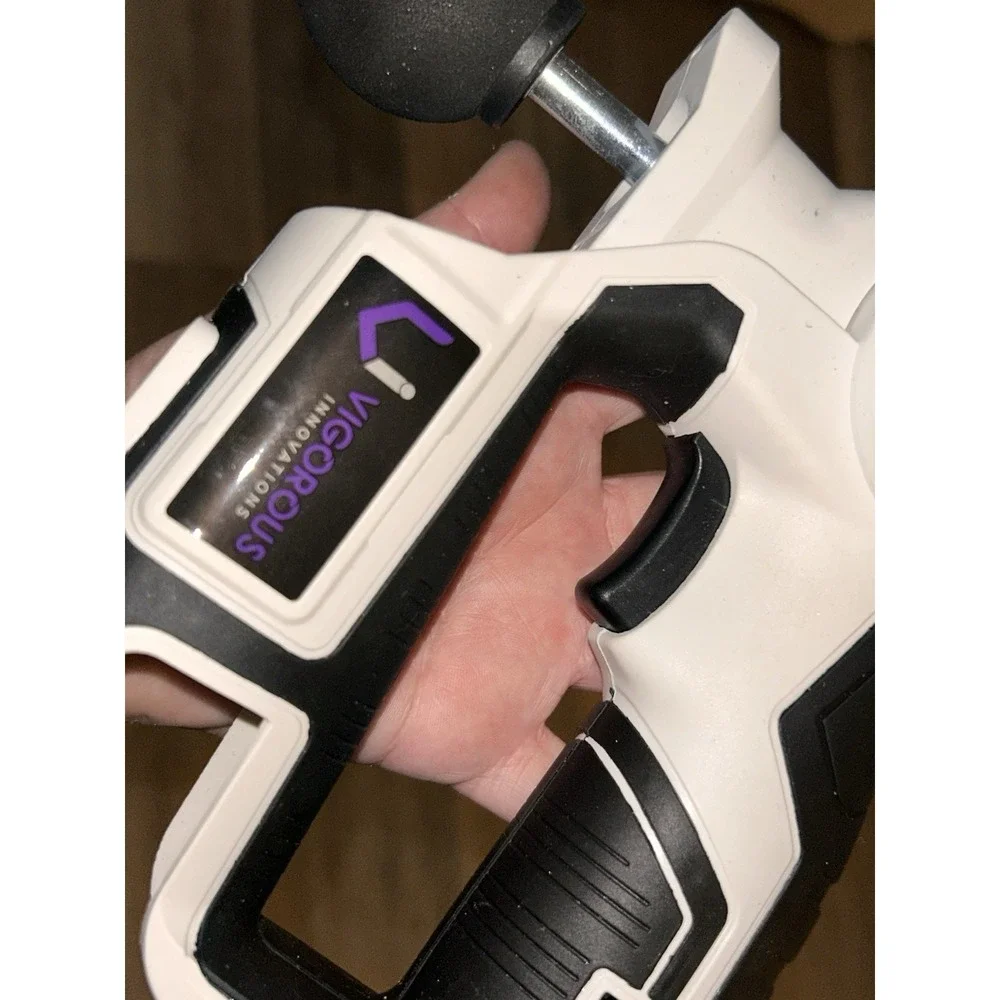 Personal Percussion Massage Gun VI Handheld Deep Muscle Massager & 2 Batteries